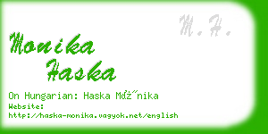 monika haska business card